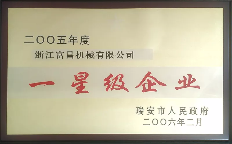 2005年一星级企业