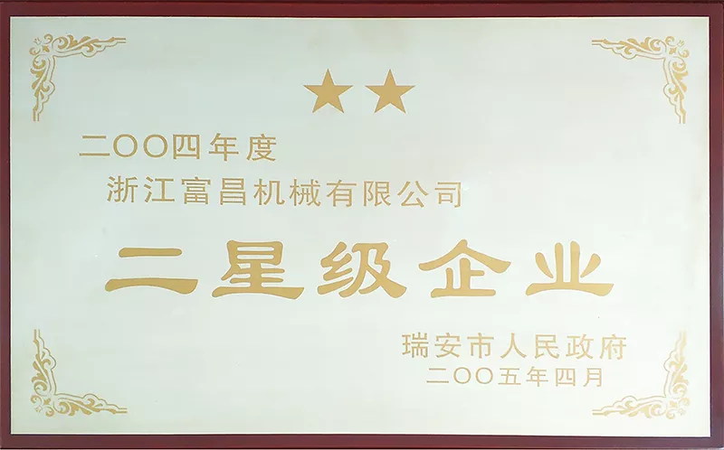 2004年二星级企业